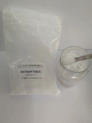 ขาว ขาว 99% คัลเซียมไทโอกลิกโคลตบริสุทธิ์ C2H6CaO4S3·3H2O